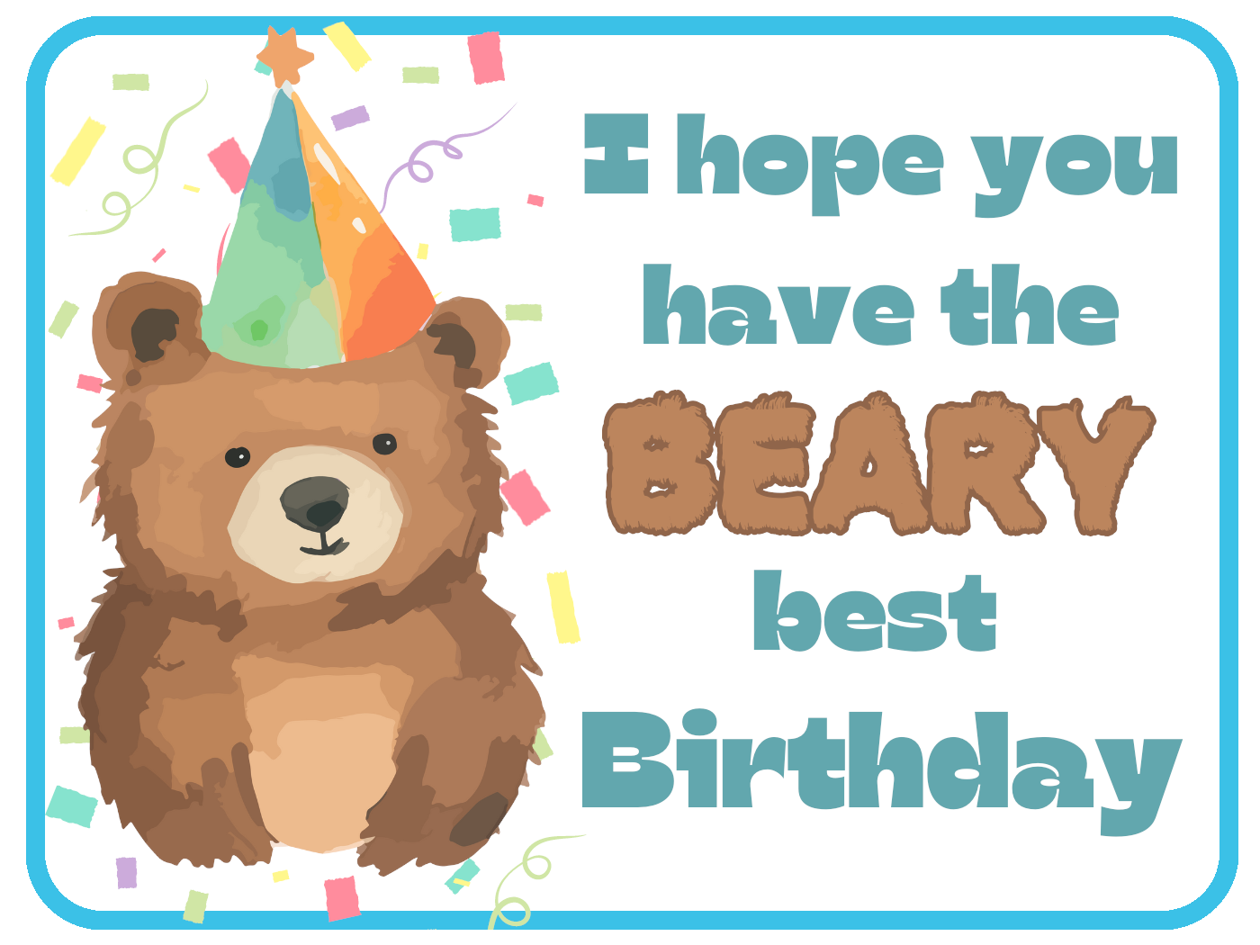 Beary Best Birthday