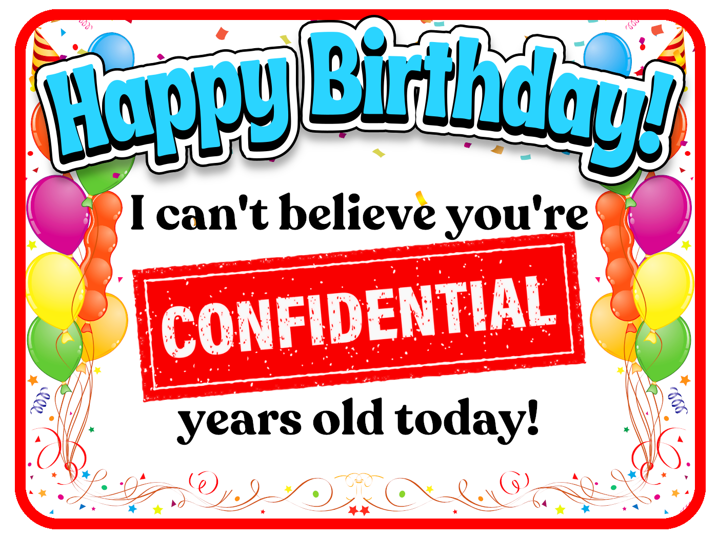 Confidential Birthday