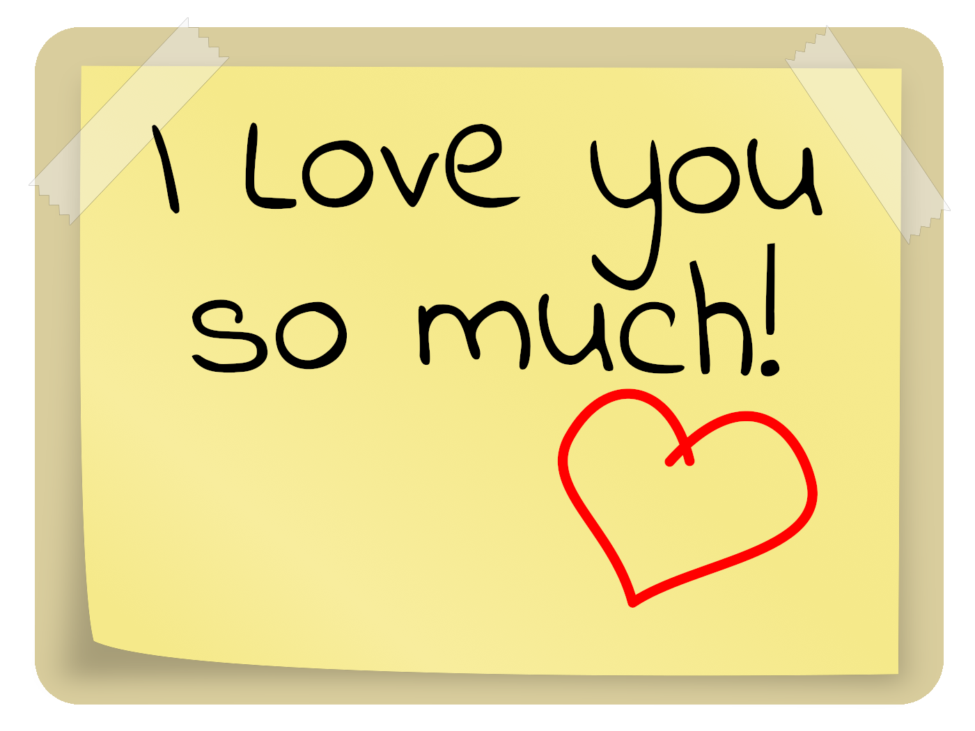 Love You Note