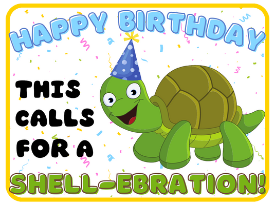 Birthday Shell-ebration